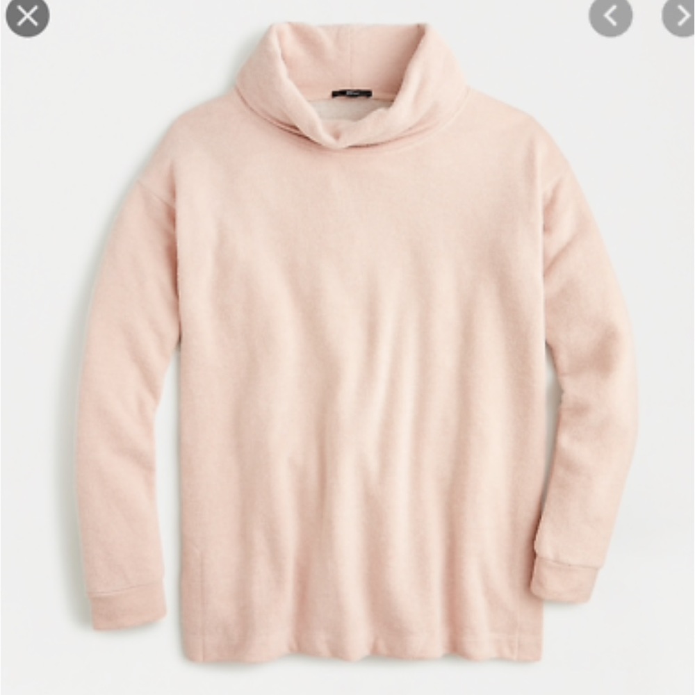 J Crew Funnel neck Fleec Sweatshirt - XS